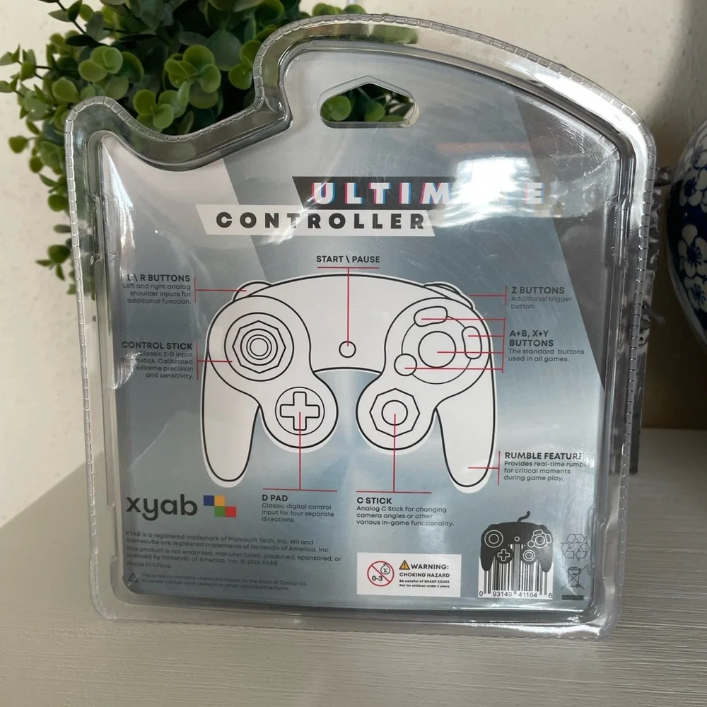 Ice Blue Nintendo GameCube Controller Wii, Wii U Controller, teal BRAND NEW